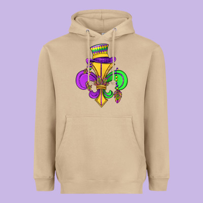 Fleur De Lis Heavyweight Hoodie Designed By Oliviacreatesart