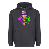 Smoke fleur de lis Heavyweight Hoodie - OliviaCreatesArt