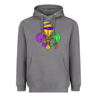 Storm fleur de lis Heavyweight Hoodie - OliviaCreatesArt