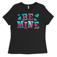 Black be mine western valentine's day no background Ladies Tee - AdoDesignShop
