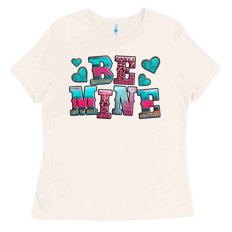 Be Mine Western Valentine's Day No Background Ladies Tee by AdoDesignShop | Teevron