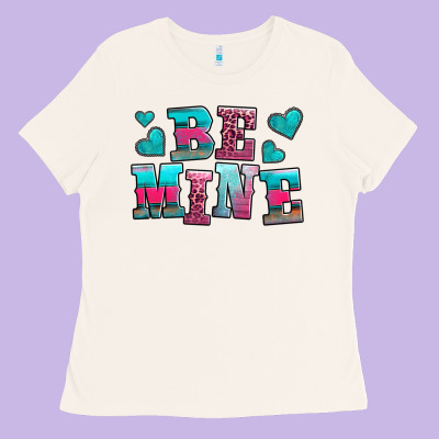 Be Mine Western Valentine's Day No Background Ladies Tee Designed By Adodesignshop