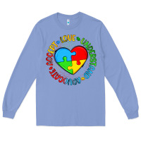 Colony Blue autism awareness puzzle heart love understand advo Long Sleeve Tee - Artiststas
