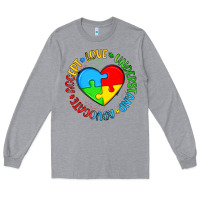 Autism Awareness Puzzle Heart Love Understand Advo Long Sleeve Tee | Teevron