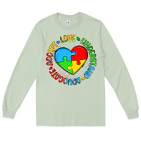 Matcha autism awareness puzzle heart love understand advo Long Sleeve Tee - Artiststas