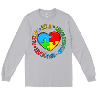 Moon Dust autism awareness puzzle heart love understand advo Long Sleeve Tee - Artiststas