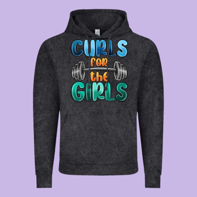 Curls For The Girls Vintage Hoodie Designed By Maliassmallbusiness