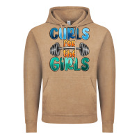 Vintage Coffee curls for the girls Vintage Hoodie - MaliasSmallBusiness