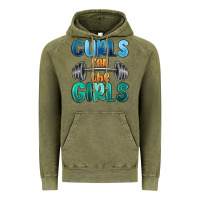 Vintage Olive curls for the girls Vintage Hoodie - MaliasSmallBusiness