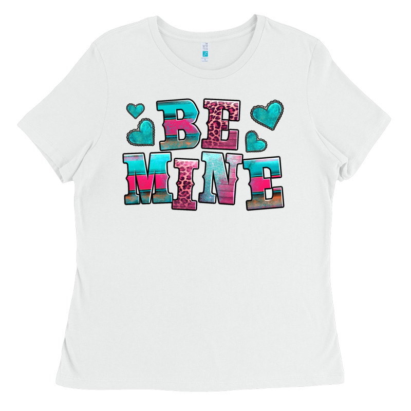 Be Mine Western Valentine's Day No Background Ladies Tee by AdoDesignShop | Teevron