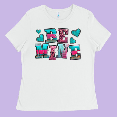 Be Mine Western Valentine's Day No Background Ladies Tee Designed By Adodesignshop