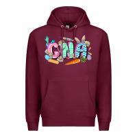 Burgundy Easter CNA  Easter Day Premium Hoodie - CowGirlArtShop