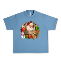 Pebble Blue Santa Urban Heavy Tee - MaliasSmallBusiness
