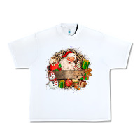White Santa Urban Heavy Tee - MaliasSmallBusiness