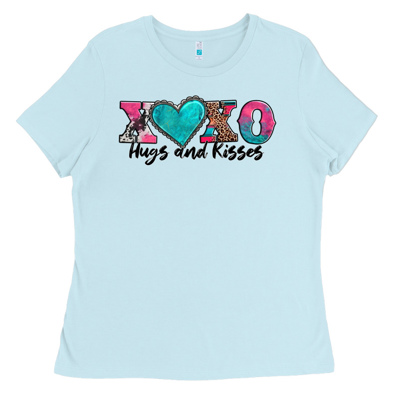 Xoxo Hugs And Kisses Valentines Day Ladies Tee by AdoDesignShop | Teevron