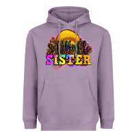 Lavender softball sister Heavyweight Hoodie - OliviaCreatesArt
