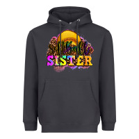 Smoke softball sister Heavyweight Hoodie - OliviaCreatesArt