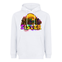White softball sister Heavyweight Hoodie - OliviaCreatesArt