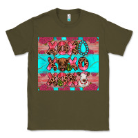 Army Green xoxo calf heifer Classic Tee - JahusDesignShop