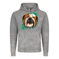 Cloud Rock Bulldog Green glitter Vintage Hoodie - Jasminsmagicworld
