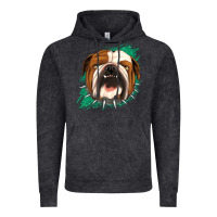 Vintage Black Bulldog Green glitter Vintage Hoodie - Jasminsmagicworld