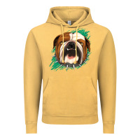 Vintage Mustard Bulldog Green glitter Vintage Hoodie - Jasminsmagicworld