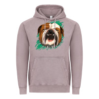 Vintage Zinc Bulldog Green glitter Vintage Hoodie - Jasminsmagicworld