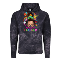 Cloud Black preschool teacher Vintage Hoodie - NancyCooperArtShop