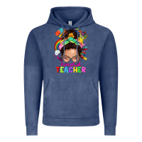 Vintage Denim preschool teacher Vintage Hoodie - NancyCooperArtShop