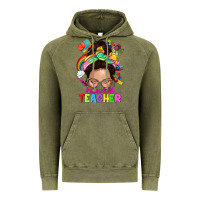 Vintage Olive preschool teacher Vintage Hoodie - NancyCooperArtShop