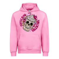 Fuchsia Pink Coffee is my Valentine Urban Hoodie - CowhideDigitalArt