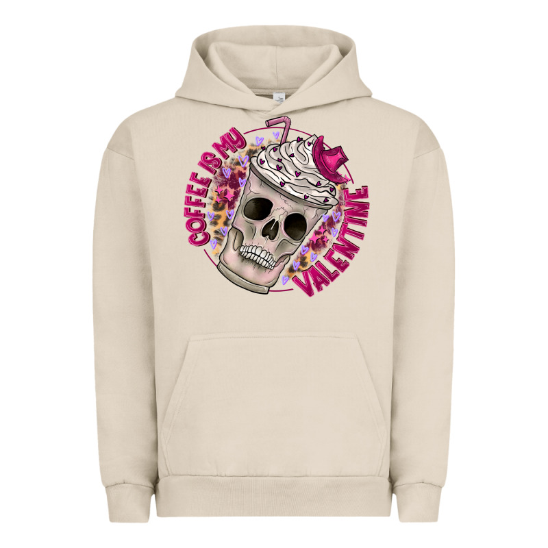 Coffee Is My Valentine Urban Hoodie by CowhideDigitalArt | Teevron