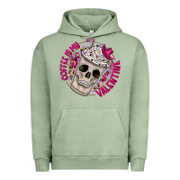Pigment Oil Green Coffee is my Valentine Urban Hoodie - CowhideDigitalArt