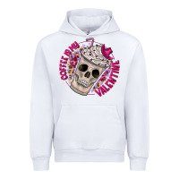 White Coffee is my Valentine Urban Hoodie - CowhideDigitalArt