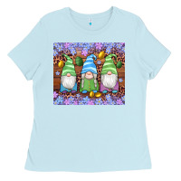Baby Blue easter gnome egg tumbler Ladies Tee - Artiststas