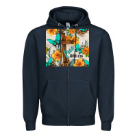 Navy christian free john 8 36 Zipper Hoodie - TumblerDesignByShophia