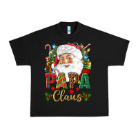 Black Papa Claus Christmas Urban Heavy Tee - NancyCooperArtShop