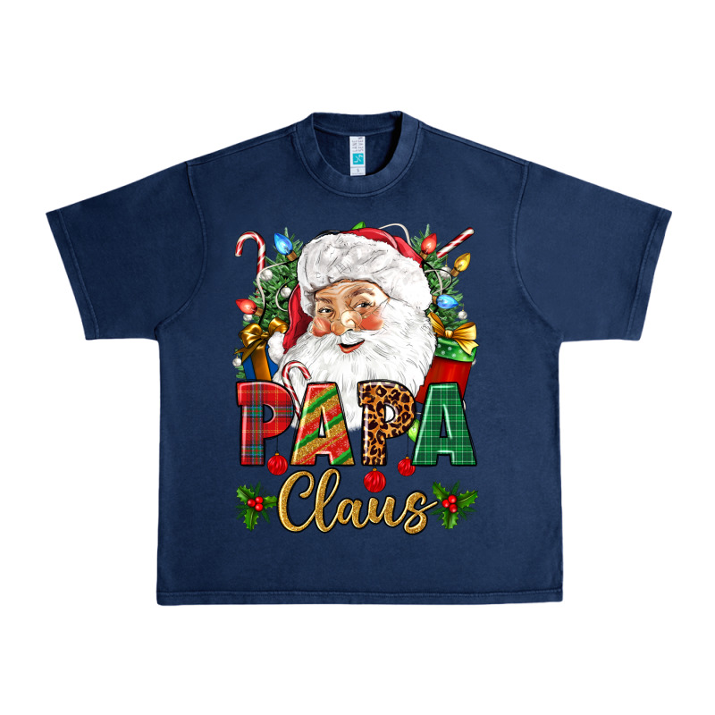 Papa Claus Christmas Urban Heavy Tee by NancyCooperArtShop | Teevron