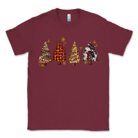 Burgundy howdy christmas trees Classic Tee - MaliasSmallBusiness