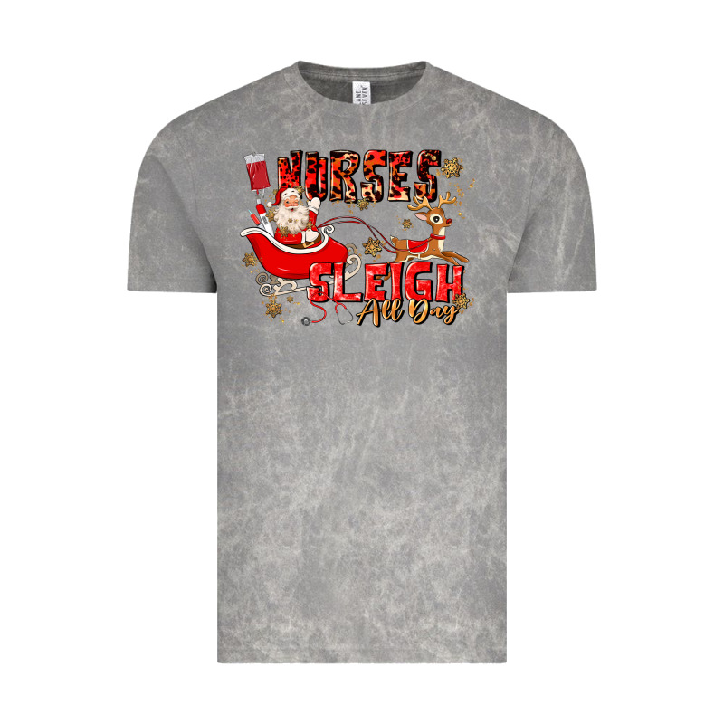 Nurses Sleigh All Day Vintage Tee by MaliasSmallBusiness | Teevron