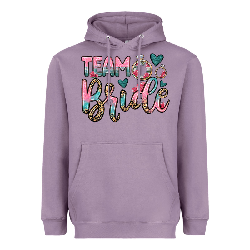 Team Bride Heavyweight Hoodie by OliviaCreatesArt | Teevron