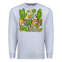 Heather Grey un pinch able  st. patrick's day Premium Sweatshirt - OliviaCreatesArt