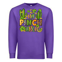 Purple un pinch able  st. patrick's day Premium Sweatshirt - OliviaCreatesArt