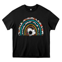 Black soccer rainbow Heavy Core Tee - Artiststas
