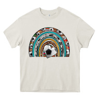Cream soccer rainbow Heavy Core Tee - Artiststas