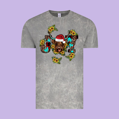 Joy Sunflower Vintage Tee Designed By Jahusdesignshop