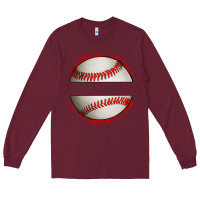 Burgundy personalized baseball Long Sleeve Tee - Artiststas