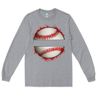 Heather Grey personalized baseball Long Sleeve Tee - Artiststas