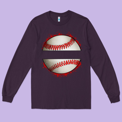 Personalized Baseball Long Sleeve Tee Designed By Artiststas