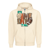 Sandshell It's game day y'all Zipper Hoodie - HowdyJamesFarm